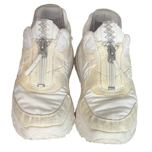 UGG CA805 X Zip White Nylon & Suede Sneaker Women's Size US 7 - Picture 2 of 8